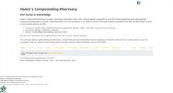 Desktop Screenshot of haberspharmacy.com