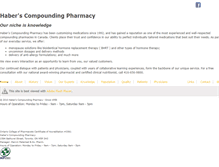 Tablet Screenshot of haberspharmacy.com